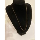 9 carat GOLD fine Italian Necklace/Chain. 1.04 grams. 50 cm.