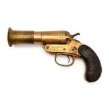 WW1 British 1916 Dated Webley and Scott Flare Pistol. With current de-activation certificate.