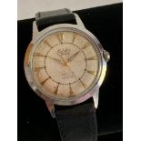 Vintage 1950s Gentlemans MOBILIA wristwatch, Face showing 17 jewels,waterproof,Incabloc