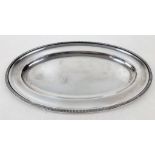 A Mappin and Webb Silver Plate Oval Serving Dish. 36 x 22cm.