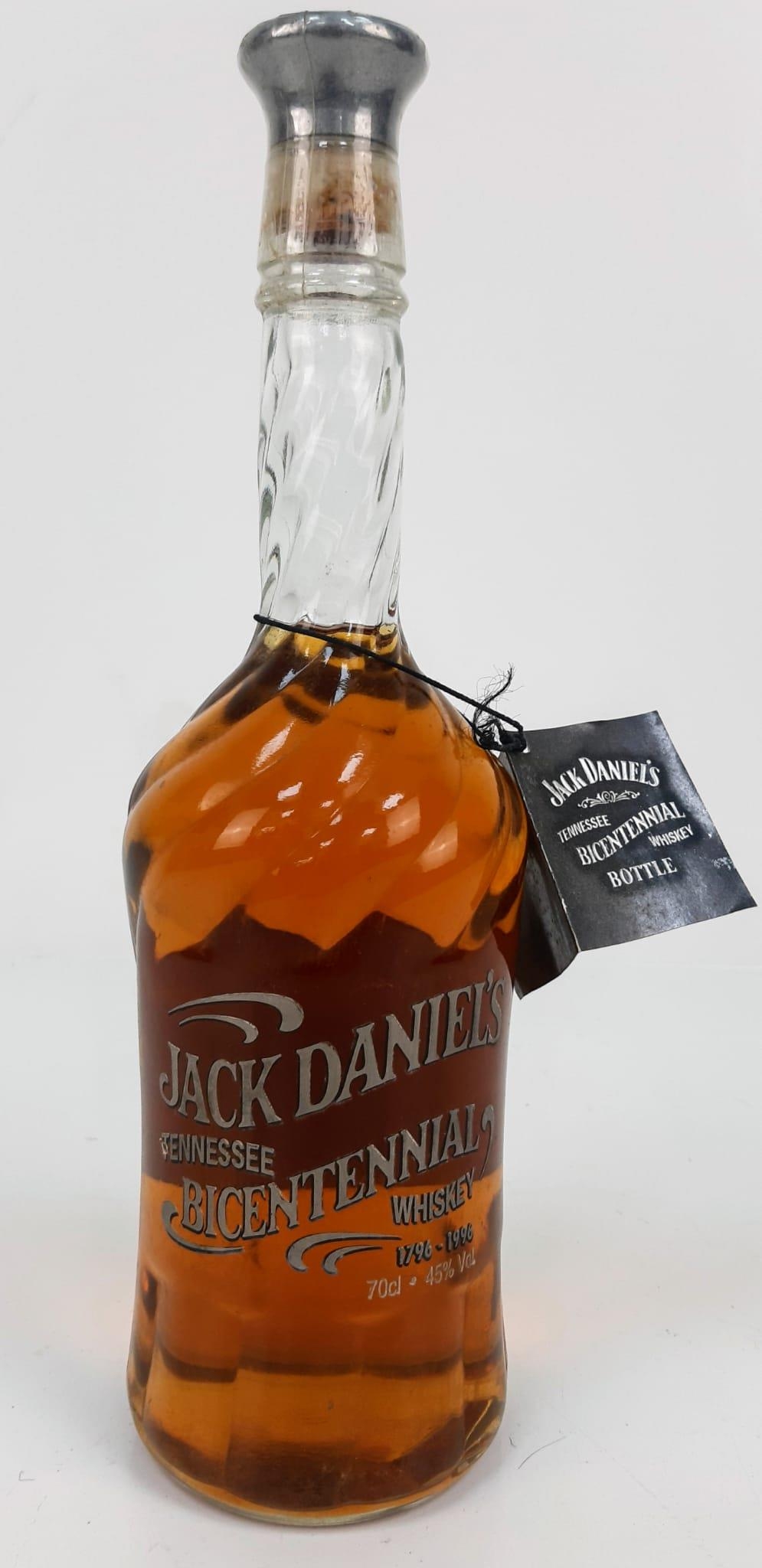 A Bottle of Jack Daniels Bicentennial Bottle Circa 1990’s 45% Vol .