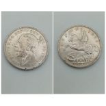 A 1935 King George V Silver Crown Rocking Horse Coin.