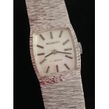 Ladies vintage 1970’s REGENCY BRACELET WRISTWATCH in Silver tone. Face showing 17 jewels Swiss made.