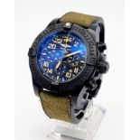A BREITLING AVENGER HURRICANE THE MILITARY LIMITED EDITION WITH BOX AND PAPERS. 52mm