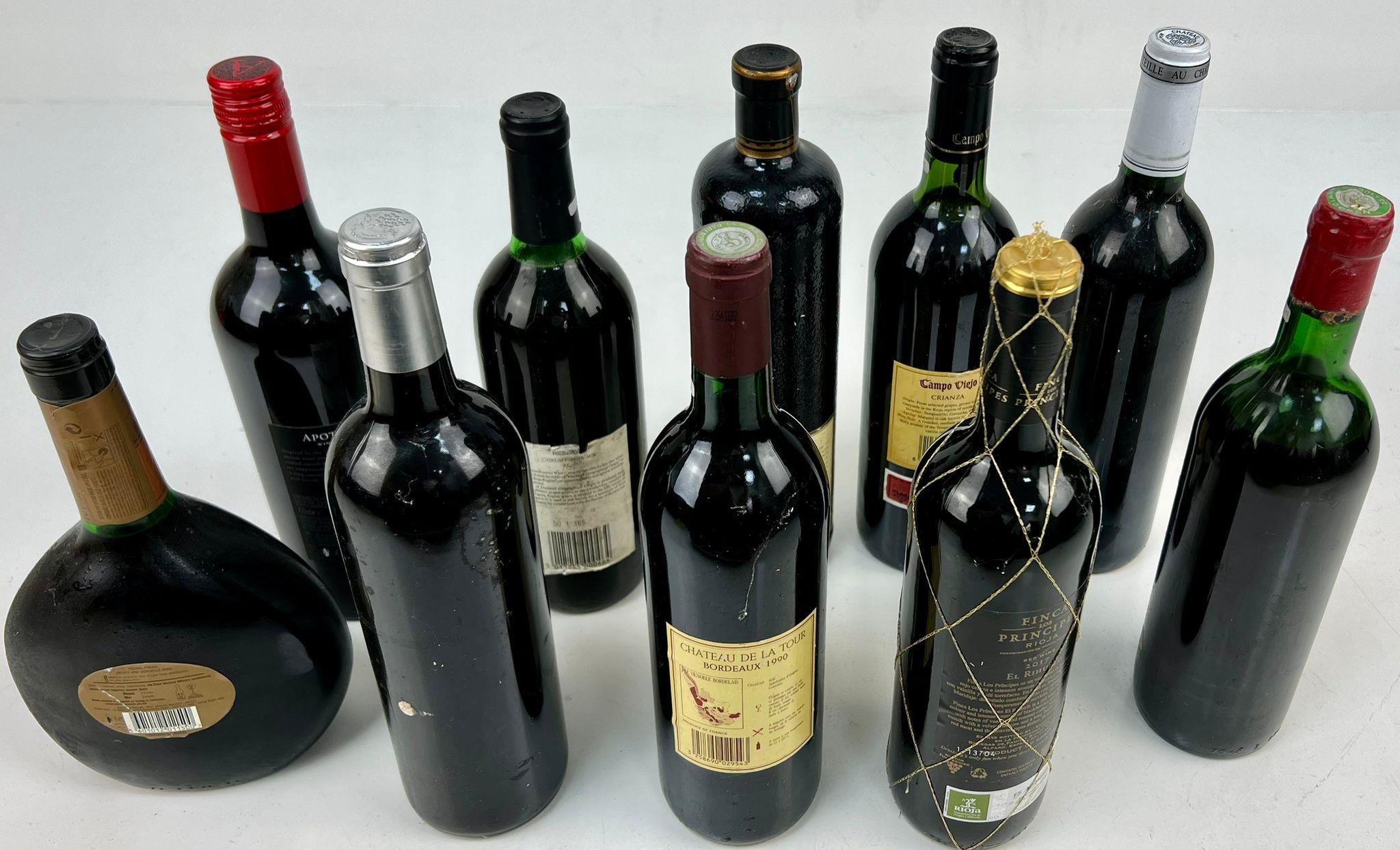 Ten Bottles of Red Wine Including: 1990 Chateau de la Tour, 2006 Chateau Belleview Bordeaux and a - Image 3 of 4