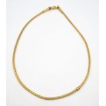 An Elaborate 21k Yellow Gold Long Thali Chain. 56cm. 94.7g. Ref: 3 - 11080.