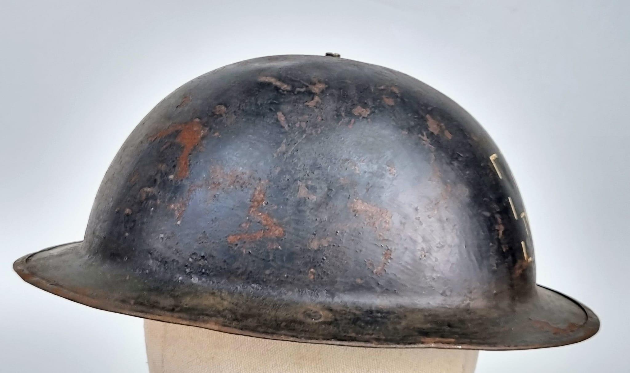 WW2 British Home Front British Transport Helmet. - Image 4 of 5