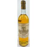 A Bottle of 1979 Sauternes - Chateau Filhot.