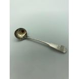 Antique SILVER WILLIAM IV condiment/ mustard spoon having rare EXETER Hallmark for William Hope