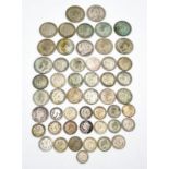 A Job Lot of Pre 1947 UK Silver Coins. Please see photos for conditions. 296g total weight.