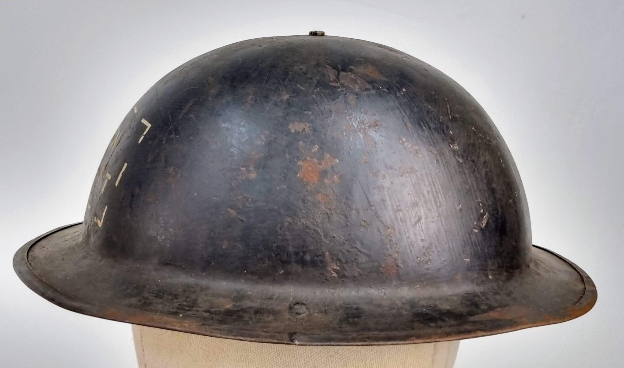 WW2 British Home Front British Transport Helmet. - Image 2 of 5