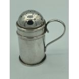 Rare Antique novelty SILVER Pepperette in the form of a tankard with a clear hallmark for Britton