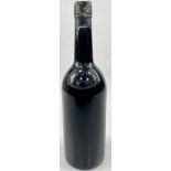 A Bottle of Dow 1975 Vintage Port. No main label but identification is engraved on the bottle.