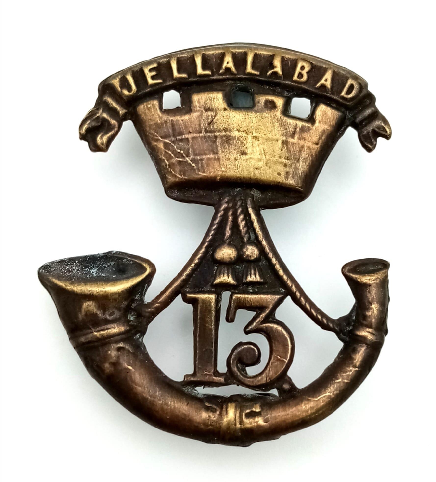 A Circa 1874 – 81 13th of Foot (Somerset Light Infantry) Glengarry Cap Badge.