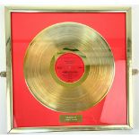 A Fantasy Buddy Holly Gold Record- Heartbeat. In Frame - 41 x 41cm.