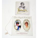 A Princess Diana Vinyl Recorded Betrothal and Life and Legacy Book.