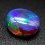 A gorgeous and highly collectable, large (30.6 carats), BLUE OPAL cabochon from Lightning Ridge, New