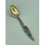 Rare vintage Scandinavian SOLID SILVER 1956 CHRISTMAS SPOON by Magnusson of Iceland. Having