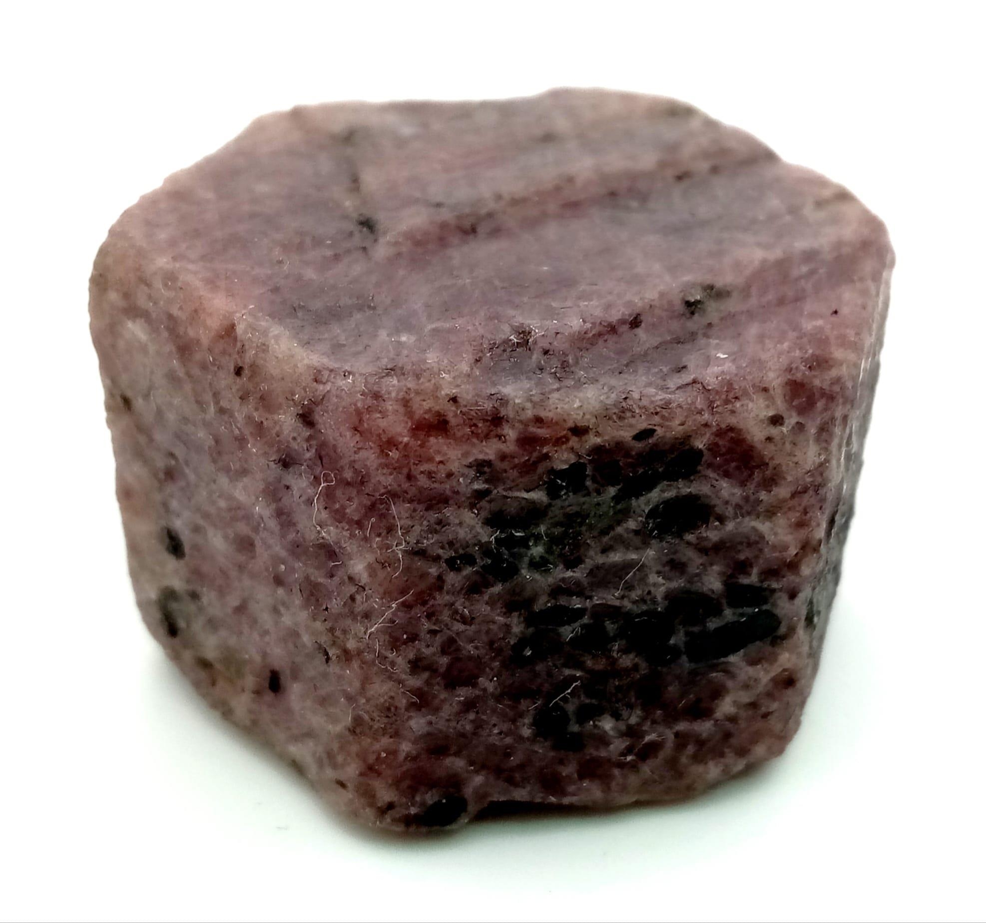 A highly collectable, museum quality, rare, NATURAL RUBY crystal. A perfectly formed, hexagonal