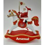 A 2007 Official Arsenal Christmas Rocking Horse Tree Ornament Made By Danbury Mint. Complete with