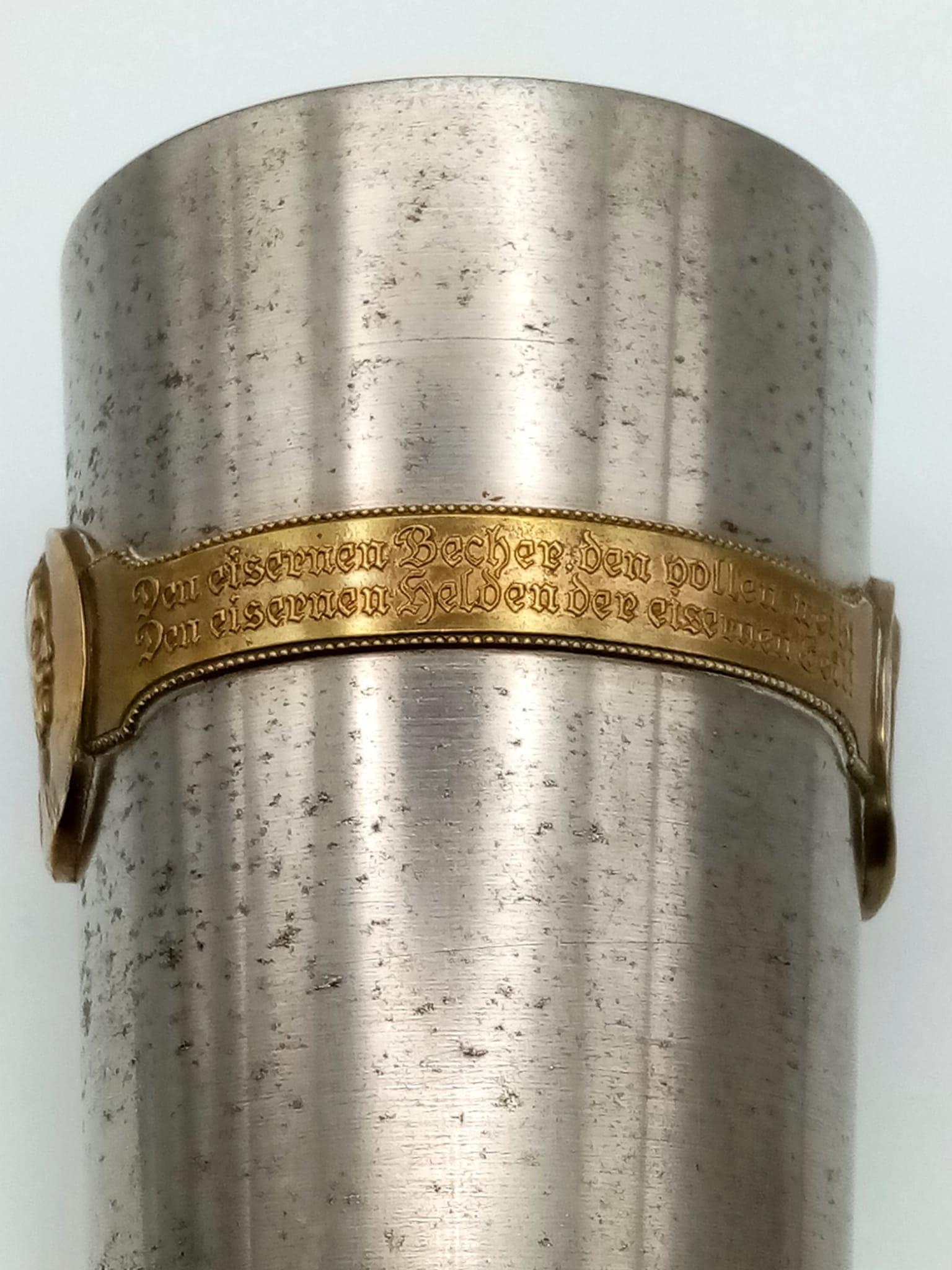 WW1 Austrian Kaiser Wilhelm Franz Joseph Veteran Officers Patriotic Cup. - Image 4 of 4