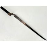 An Antique Triangular Blade Bayonet. Markings on blade of B8, plus other markings. Blade length -