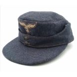 A WW2 German Luftwaffe Enlisted Mans M43 Cap. Nice condition.