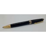 A Mont Blanc Meisterstuck Black Ball Point Pen. Ref: 10718