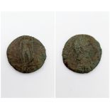 Ancient Roman Bronze Constantine II circa 337-340 AD DIAMETER: 14mm WEIGHT: 1.8g MATERIAL: Bronze.