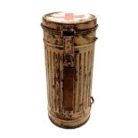 WW2 German Africa Corps Medics Gas Mask Canister