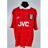 A 1994/5 Arsenal FC Tony Adams (twice signed!) Matchday Shirt. According to the vendor (who had ties