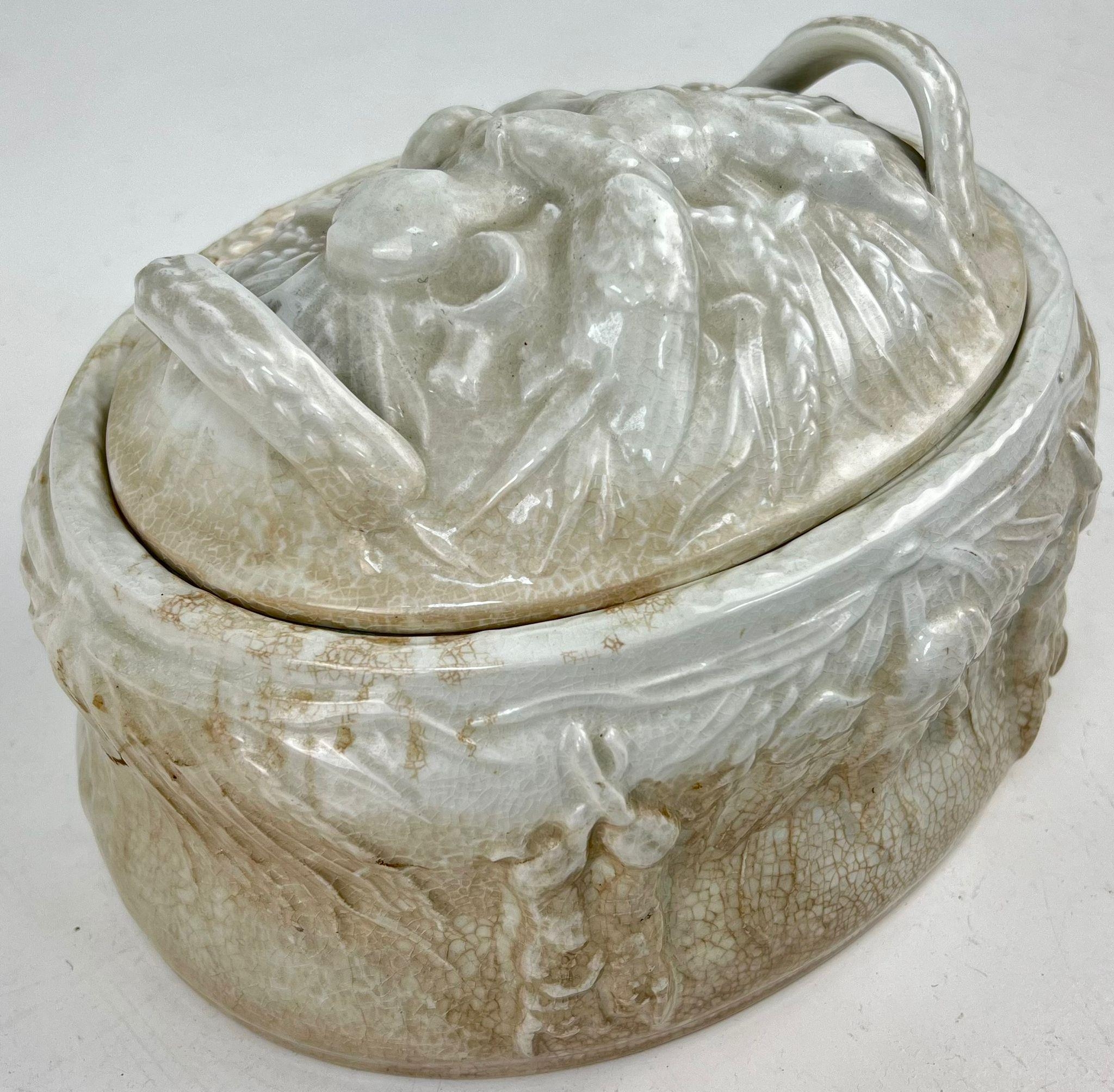 A Portmeiron Lidded Game Casserole Dish. 16 x 27cm. - Image 3 of 5