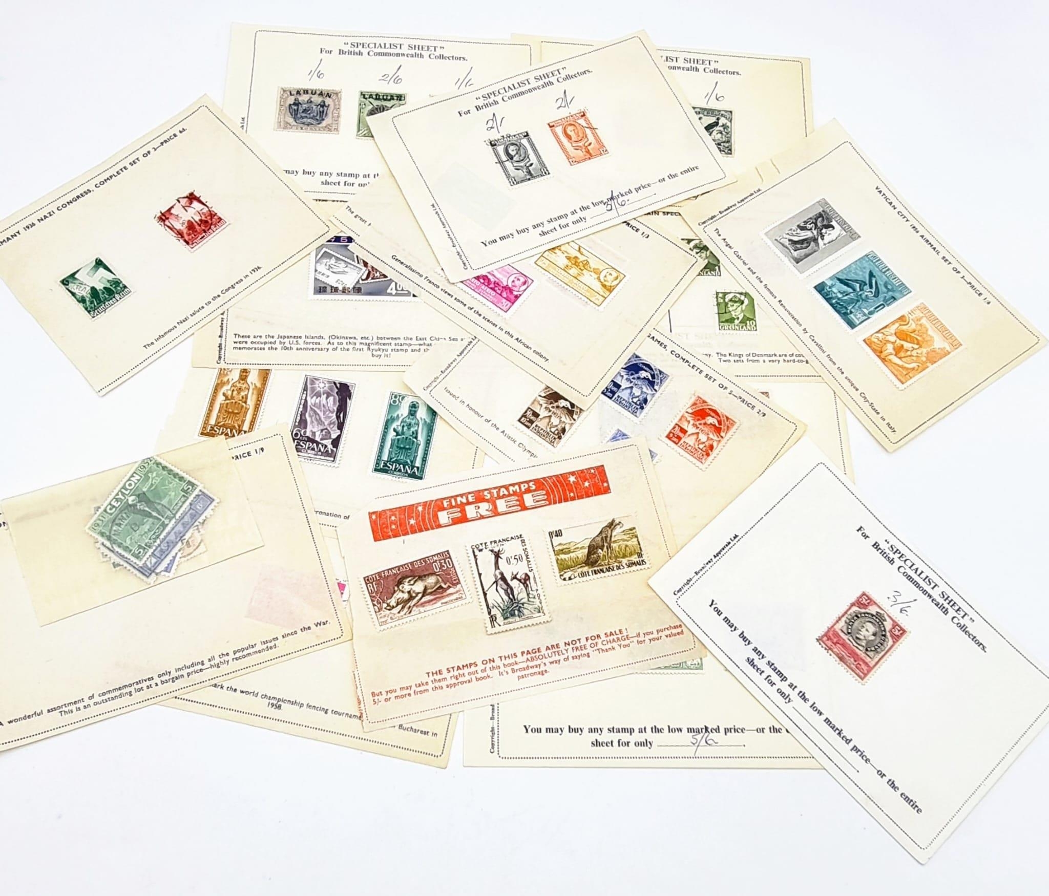 A Parcel of 53 Vintage Specialist Collector Stamps in Excellent Condition Comprising; 2 Nazi Germany