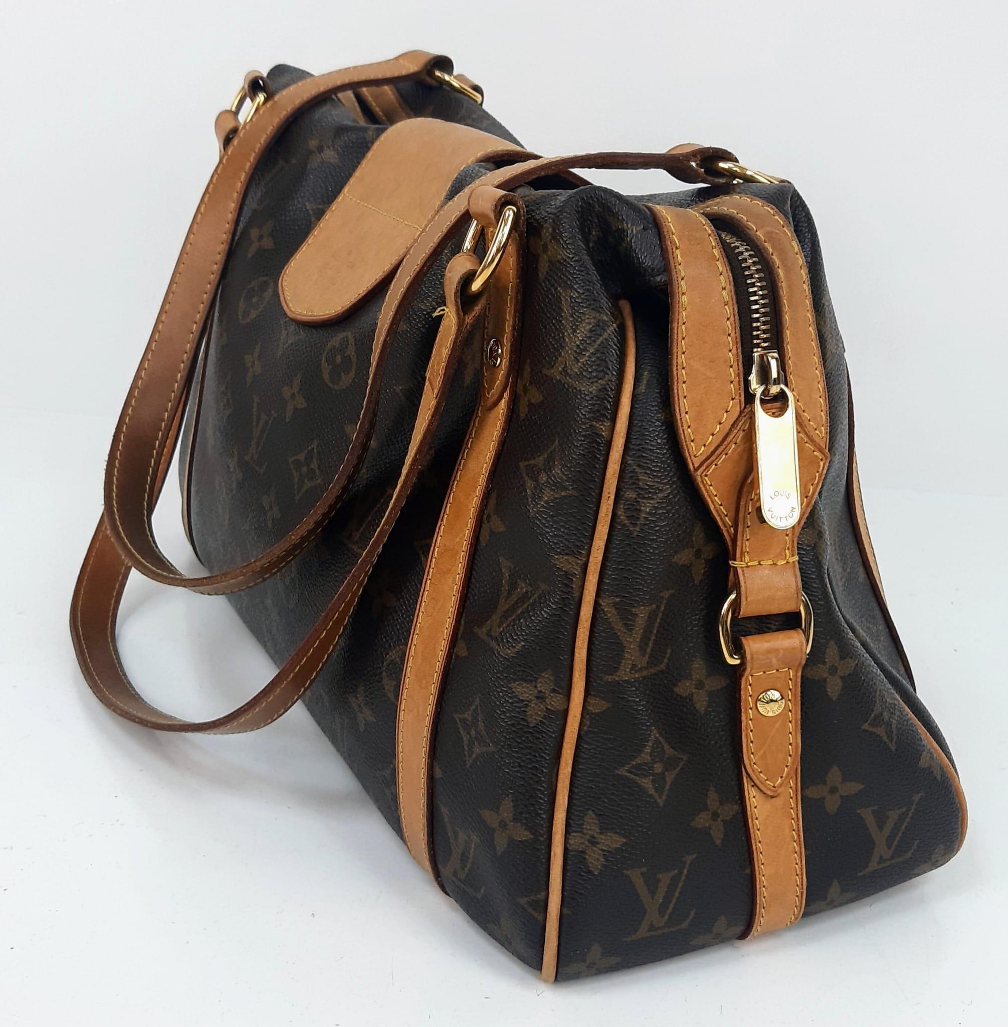 A Louis Vuitton Monogram Canvas Stresa PM Bag. Leather trim with gold-tone hardware. Nylon lined - Image 3 of 7