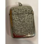 Antique SILVER CLAD VESTA from the Albo Silver co. Late 19th early 20th century. Beautiful chased