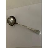 Antique GEORGE III SILVER SIFTING spoon with stunning and rare hallmark for John Langlands Newcastle