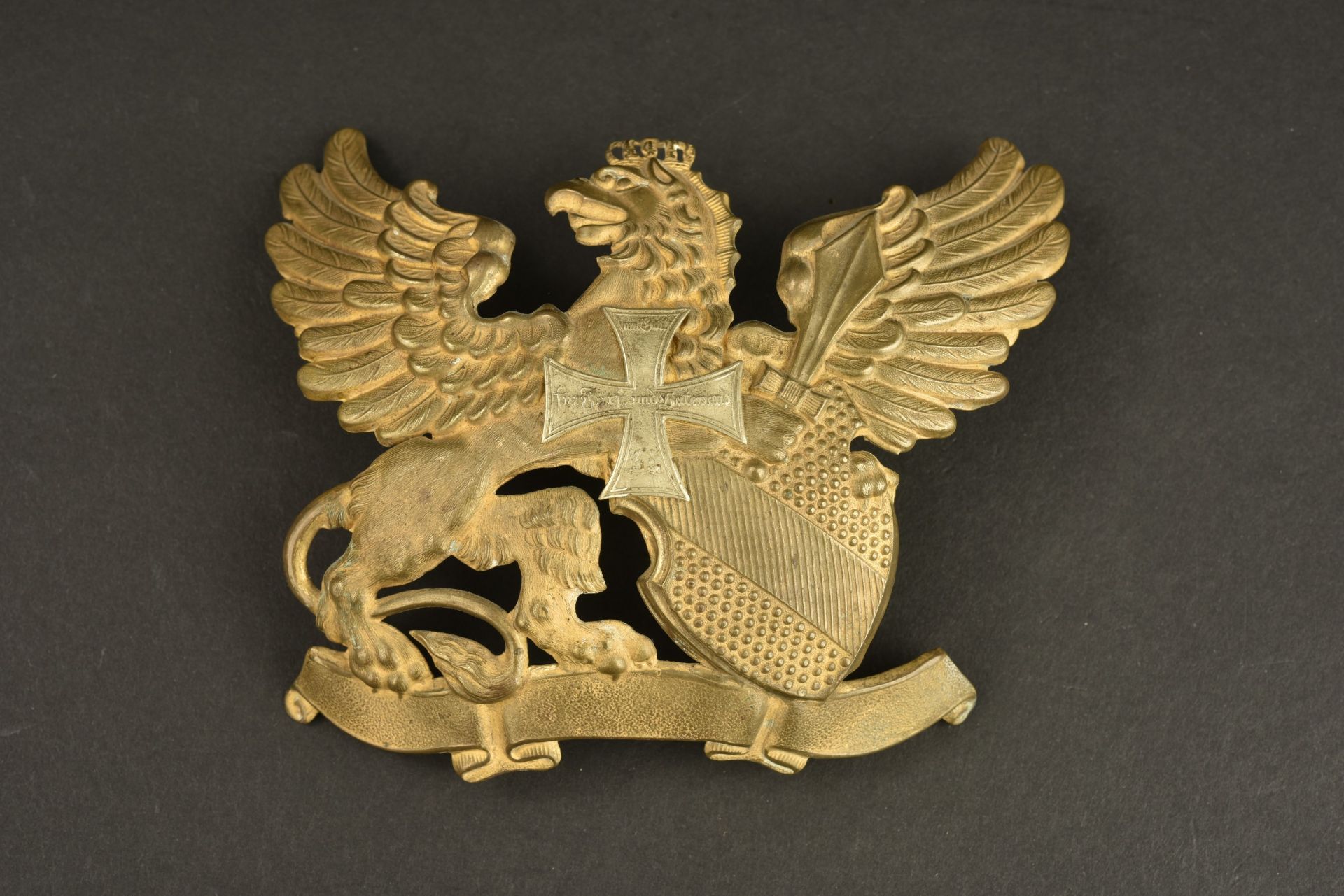 Baden Offizier Pickelhaube Emblem