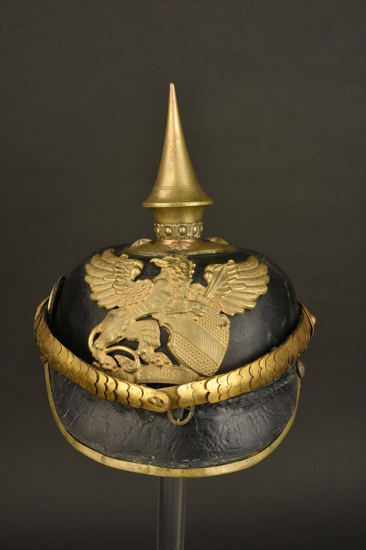 Baden Train Offizier Pickelhaube