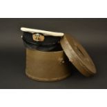 Boxed Imperial Japanese Navy Officer's Cap.