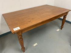 SOLID WOOD TABLE - 70.5" X 41.5"