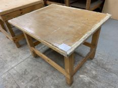 SOLID WOOD WORK TABLE - 48" X 39.5"