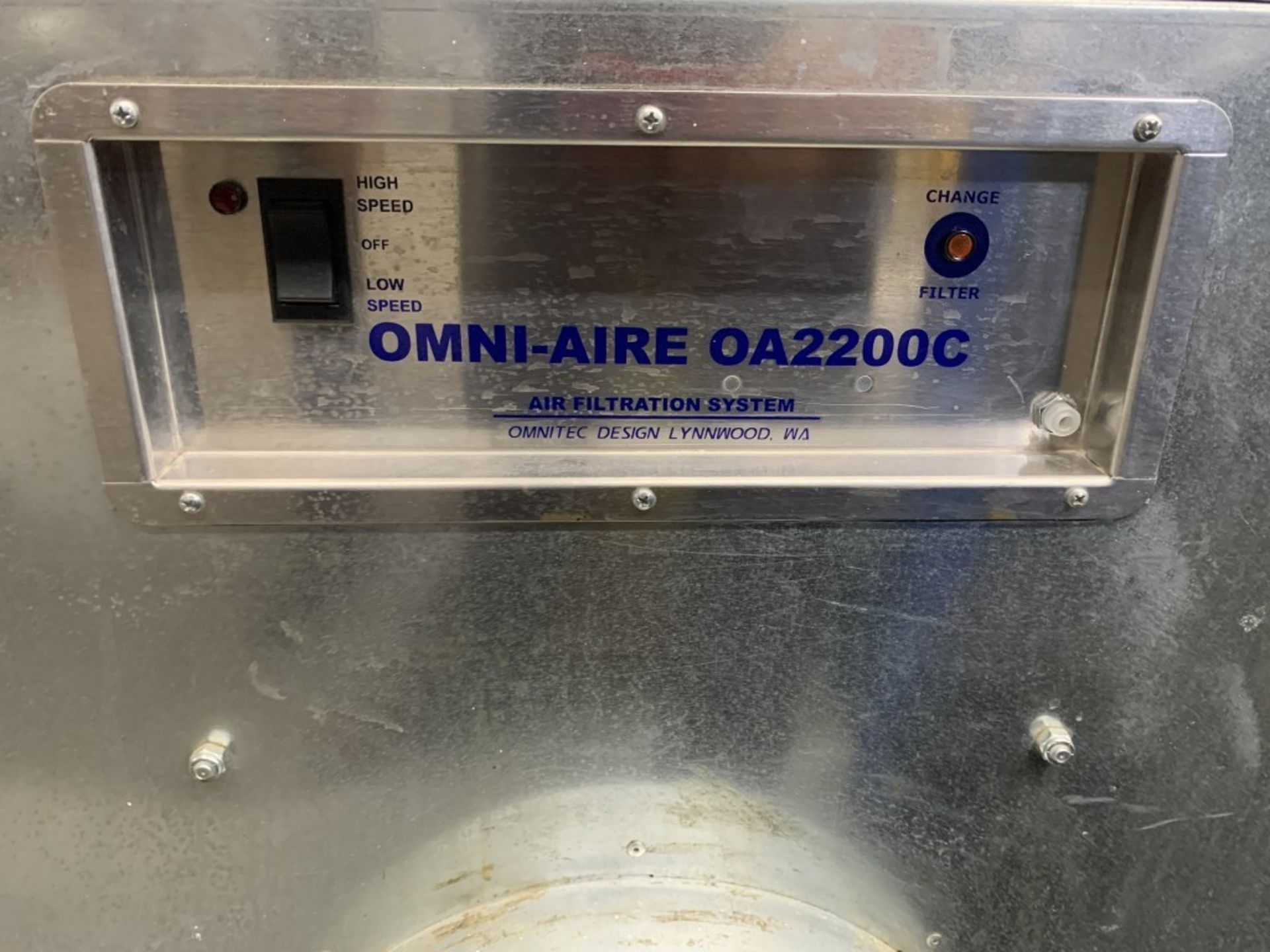 OMNI-AIRE - AIR FILTERATION SYSTEM - MODEL # OA2200C - Image 2 of 2