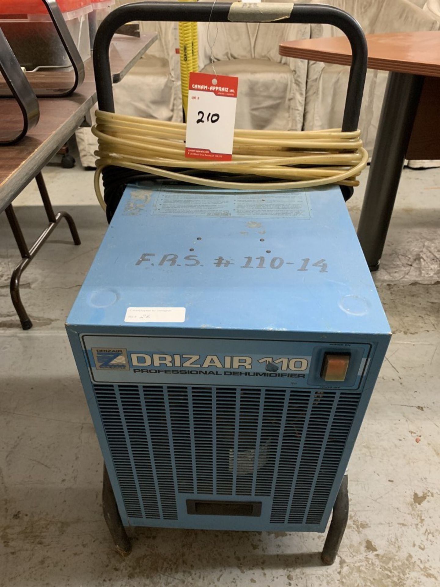 DRIZAIR - PROFESSIONAL DEHUMIDIFIER - MODEL # 110