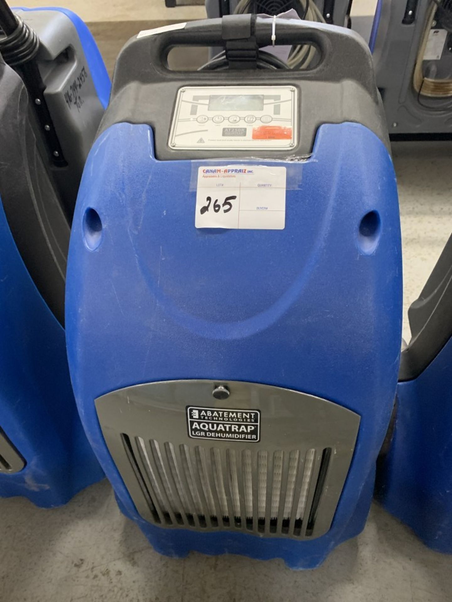 ABATEMENT TECHNOLOGIES - AQUATRAP LGR DEHUMIDIFIER - MODEL #AT250R