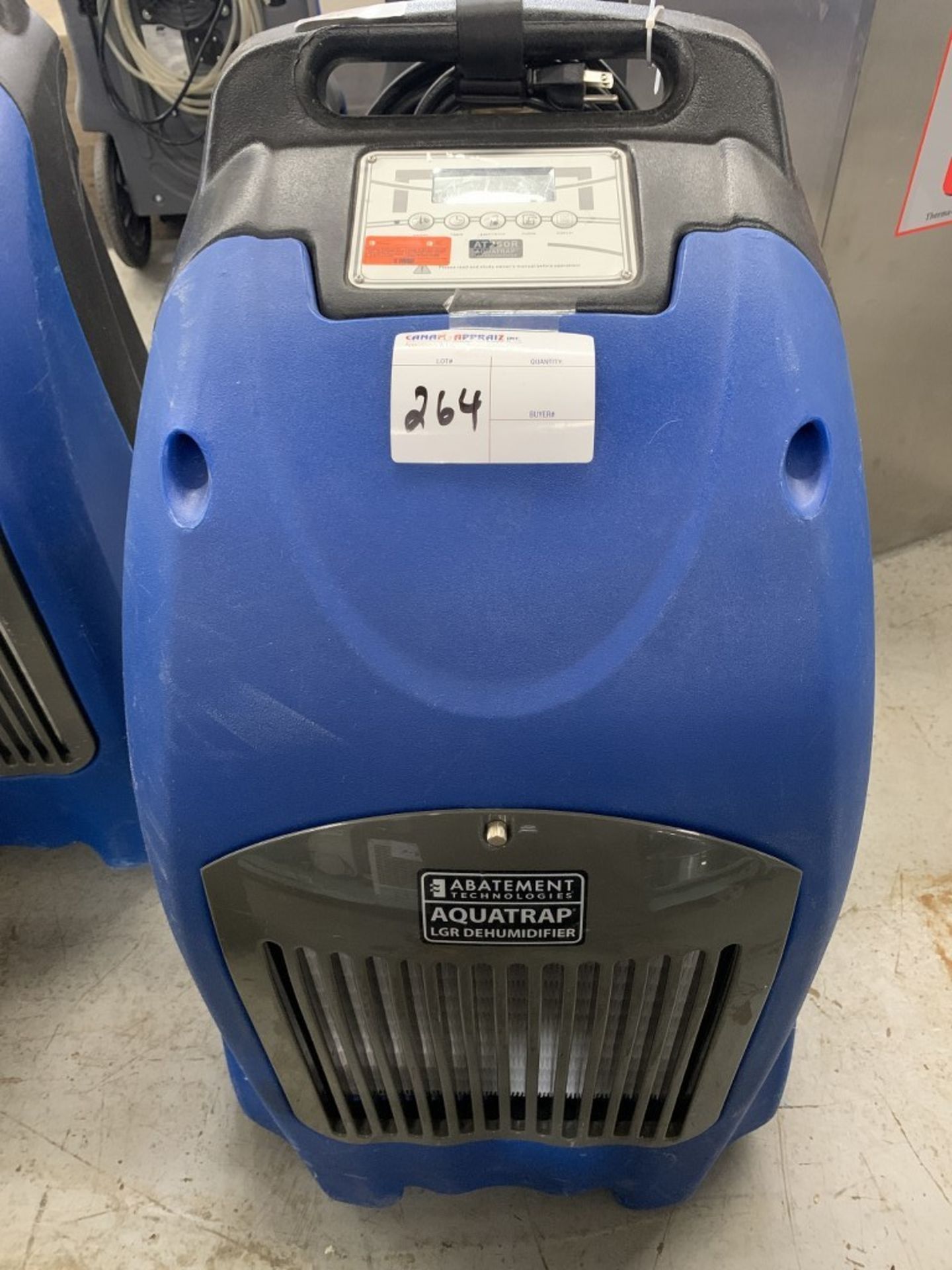 ABATEMENT TECHNOLOGIES - AQUATRAP LGR DEHUMIDIFIER - MODEL #AT250R