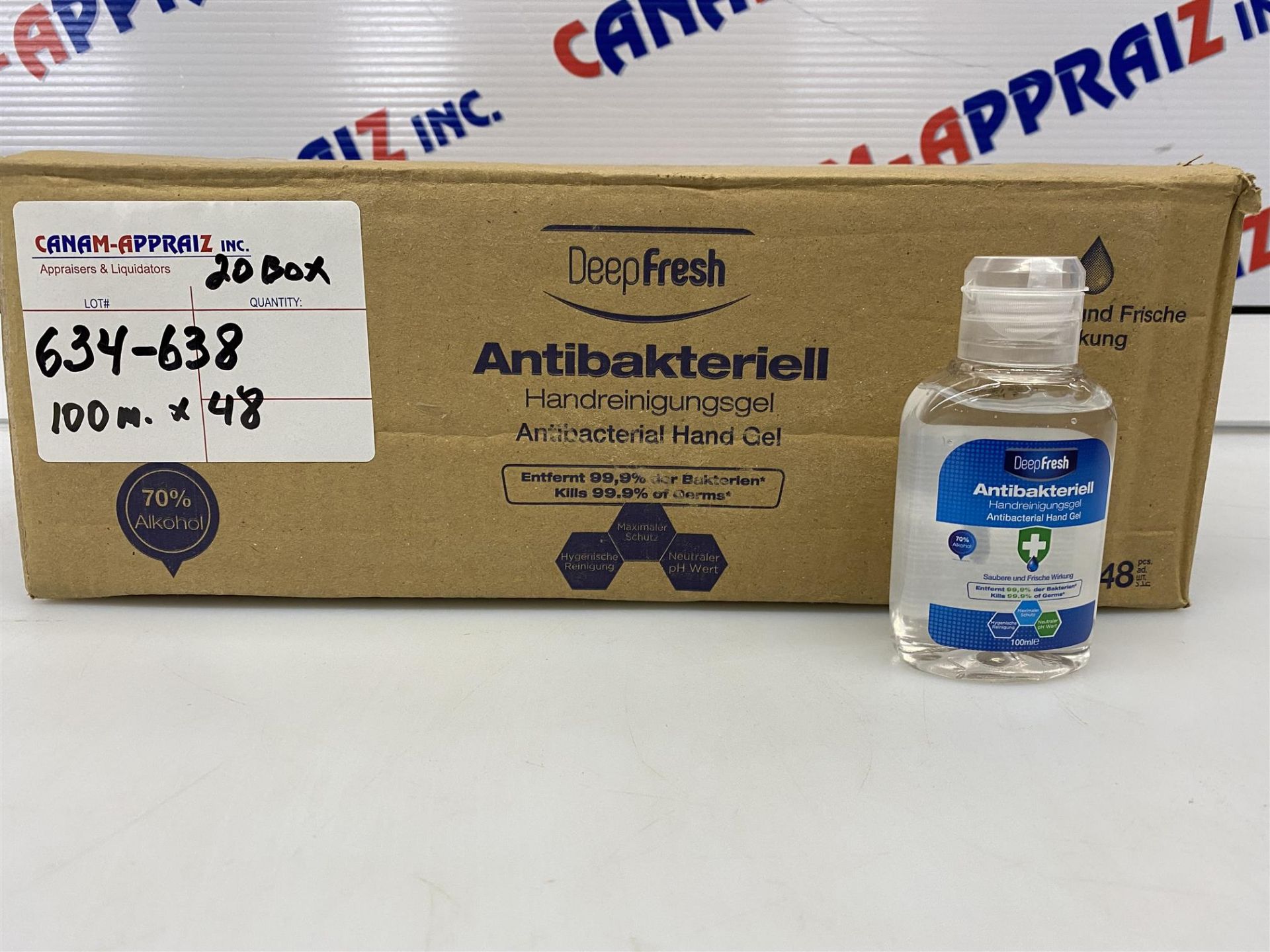 Deep Fresh - Antibacterial Hand Gel - 100ml x 48/box - 20BOXES