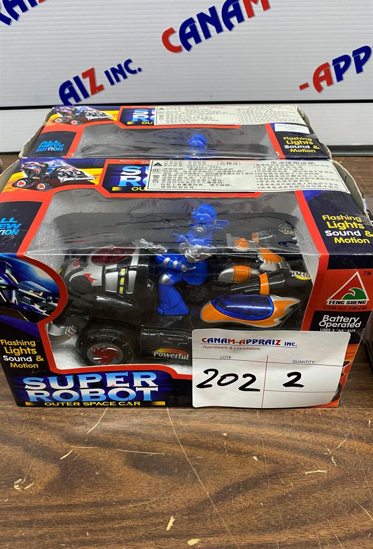 Super Robot Outer Space Car - Toy Car & Figure - 2PCS