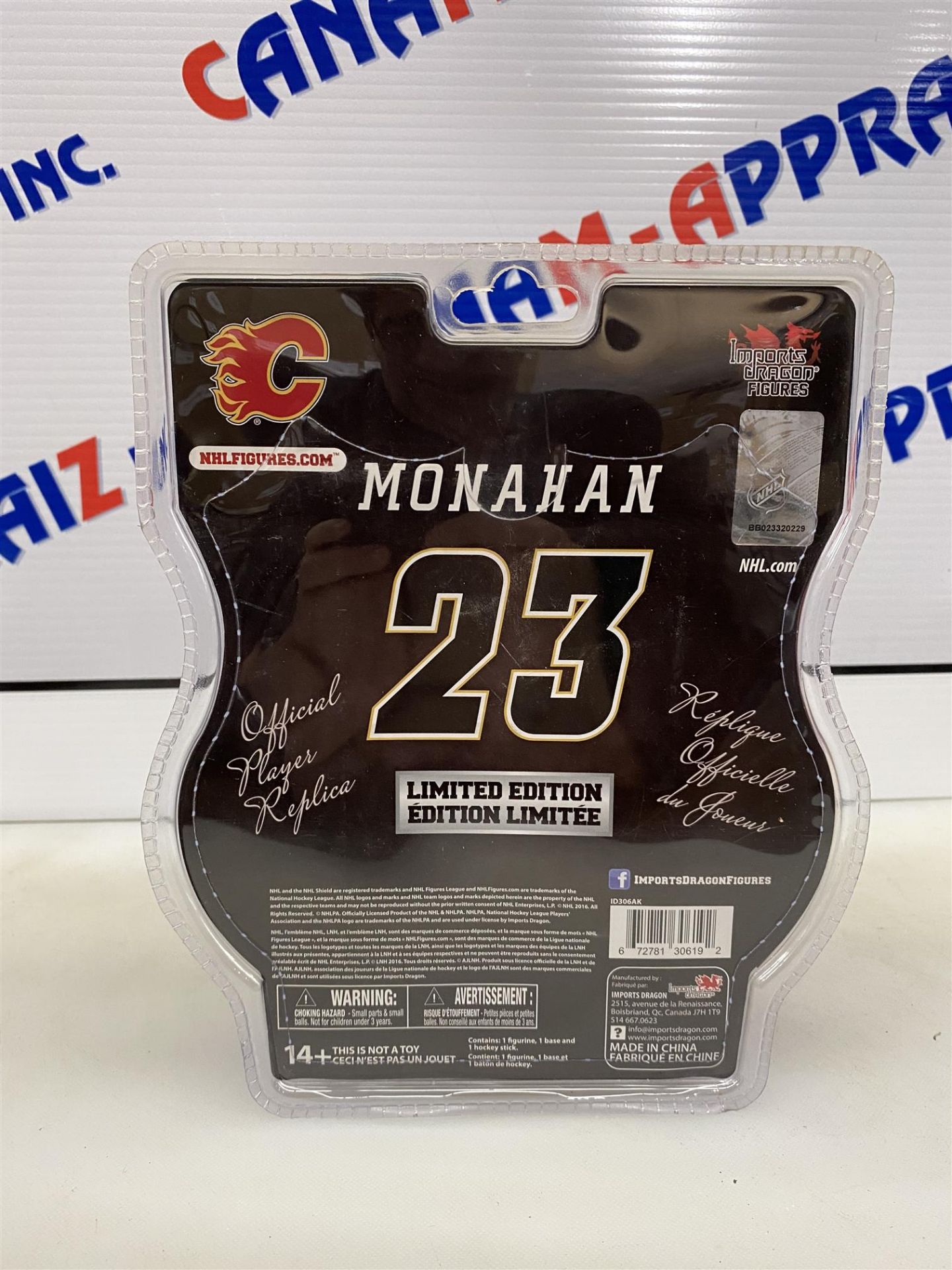 Limited Edition NHL-pa- (Player Figure) CALGARY FLAMES - MONAHAN 23 - Image 2 of 2