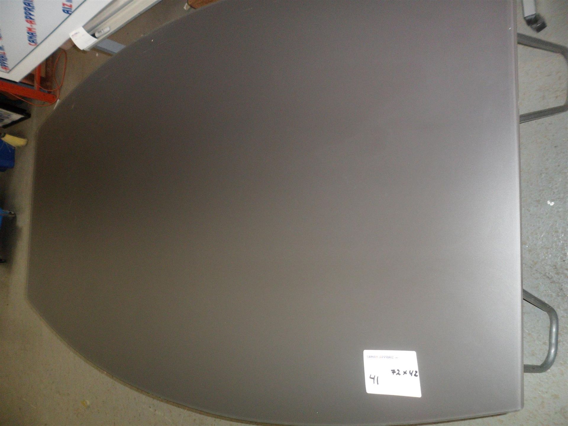 CURVED GLASS TABLE TOP - 72" X 42" - Image 2 of 3