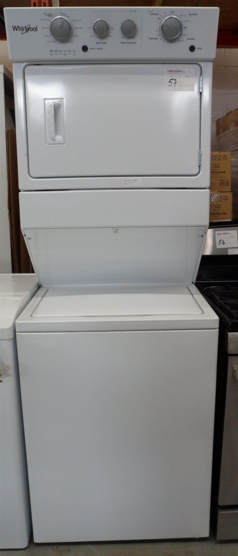 WHIRLPOOL WASHER/DRYER - MODEL: YWET4027HW0; SERIAL NO: M81803901